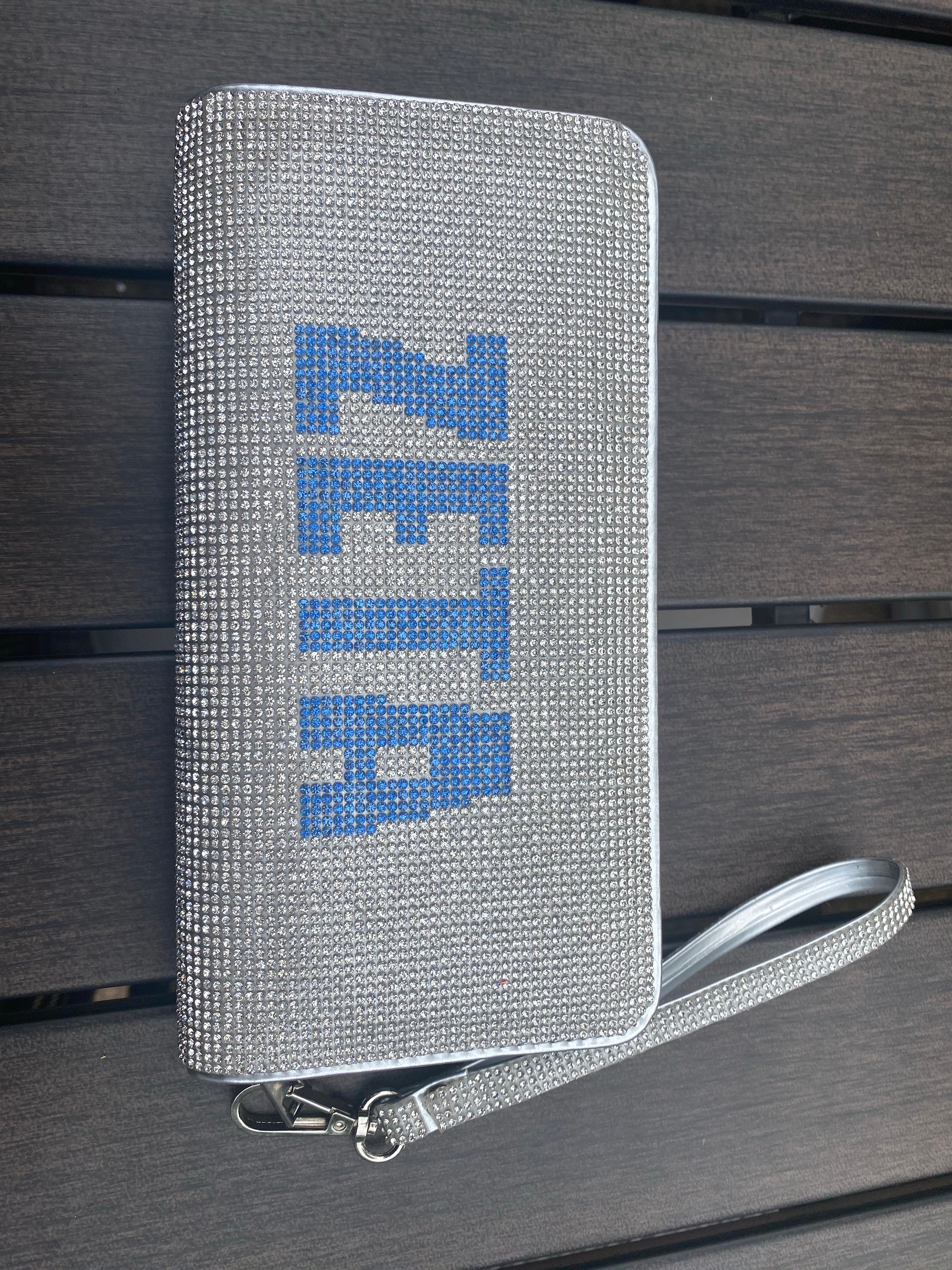 All bling Zeta clutch