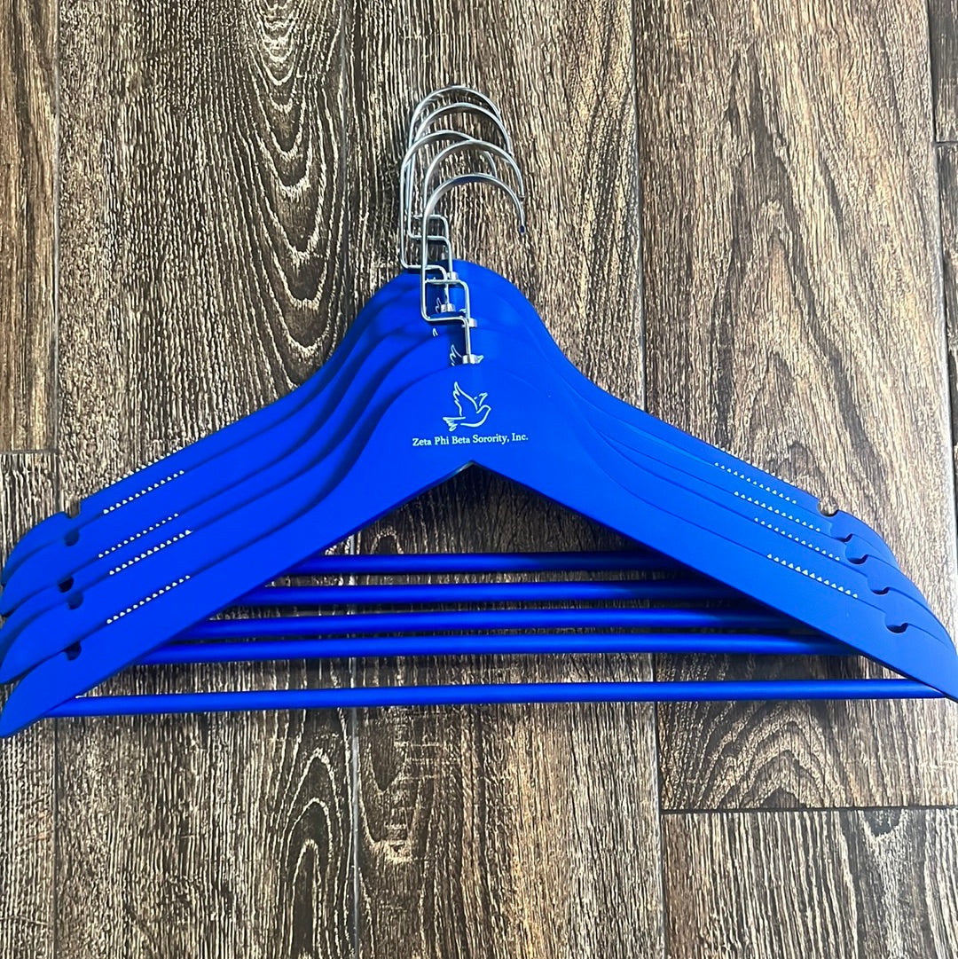 Royal blue ZETA hangers