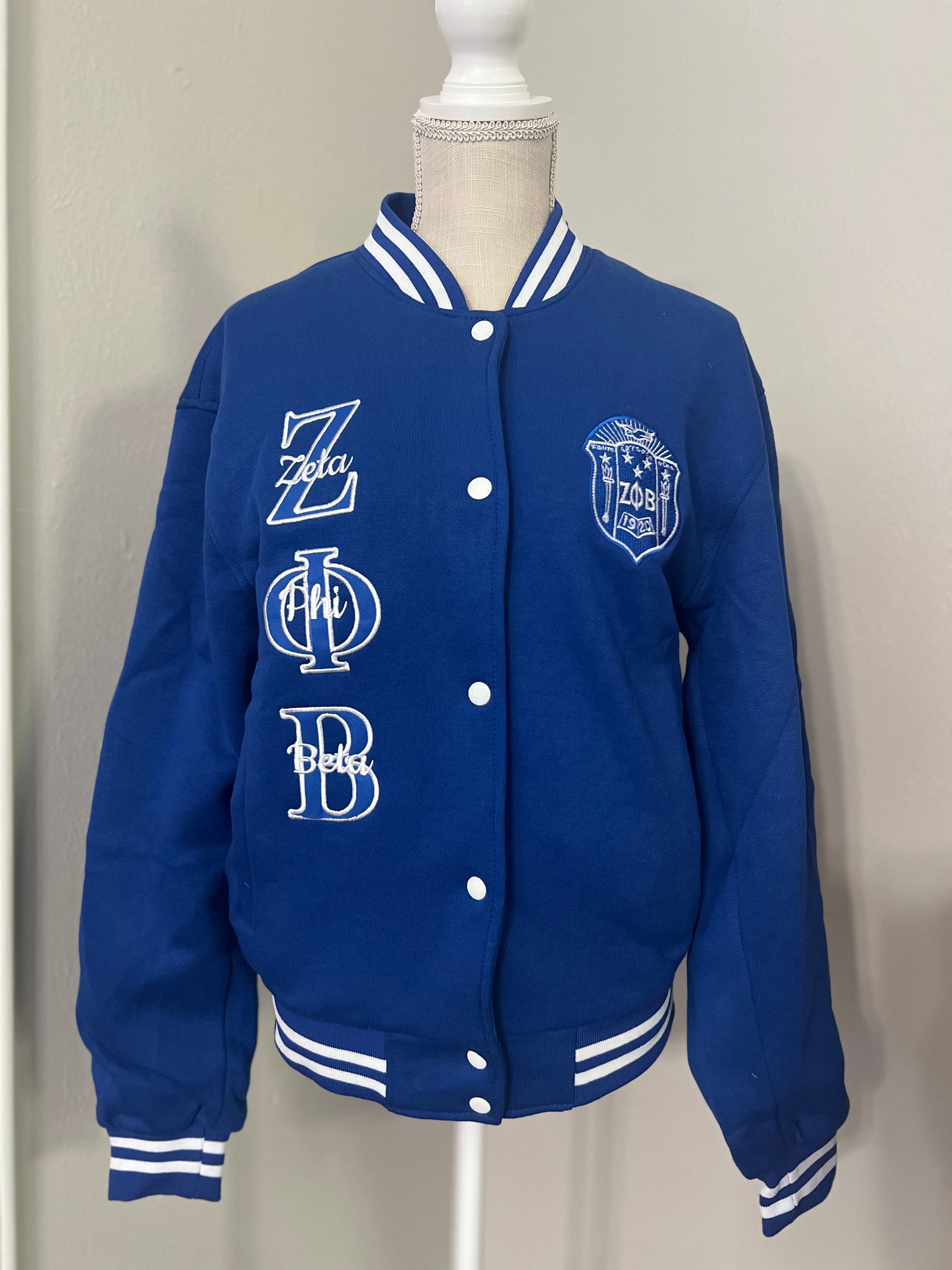 Zeta varsity jackets