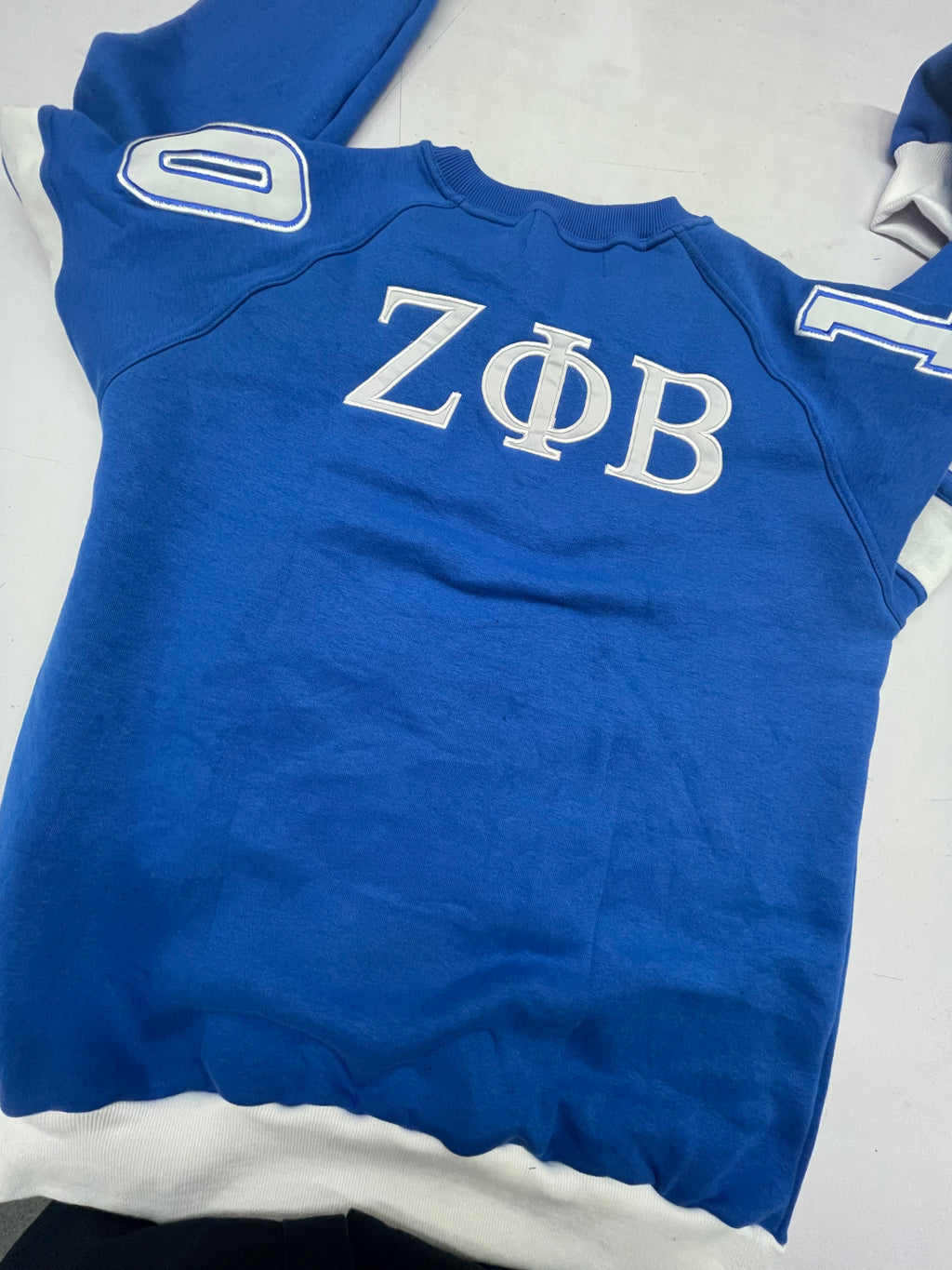 Zeta embroidered sweatshirts