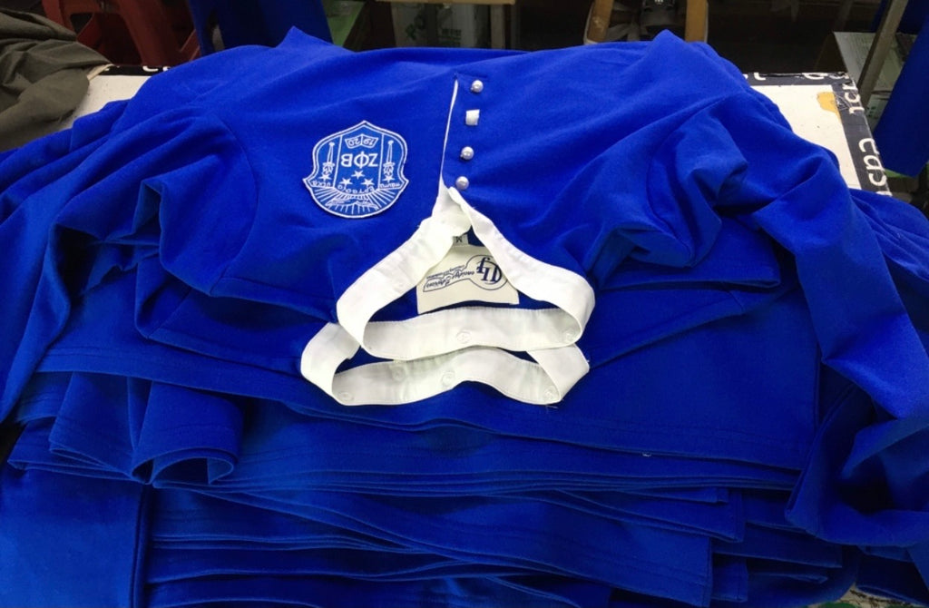 Zeta shield dress with removable pearl collar