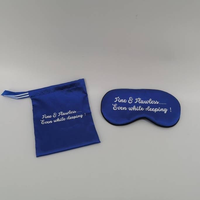 Sleep mask with matching silk bag!