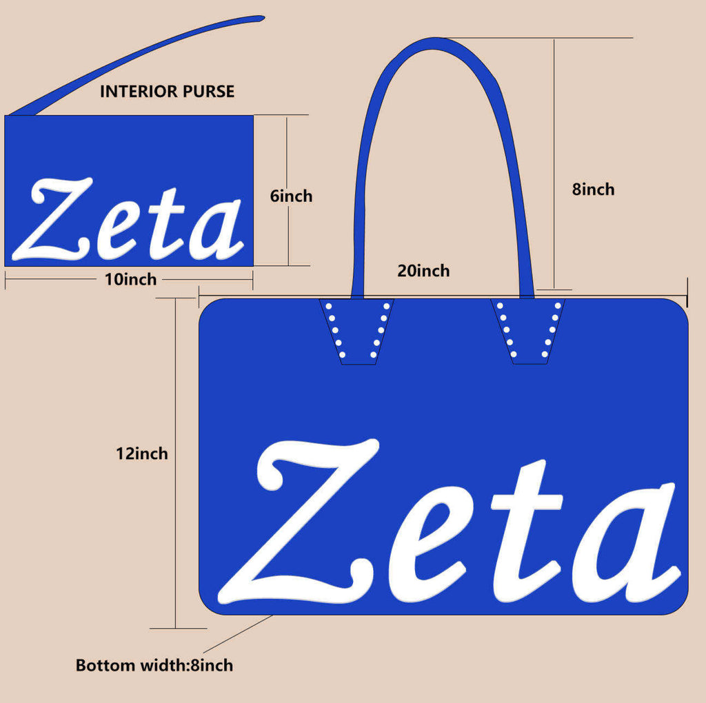 Oversized Zeta tote bag