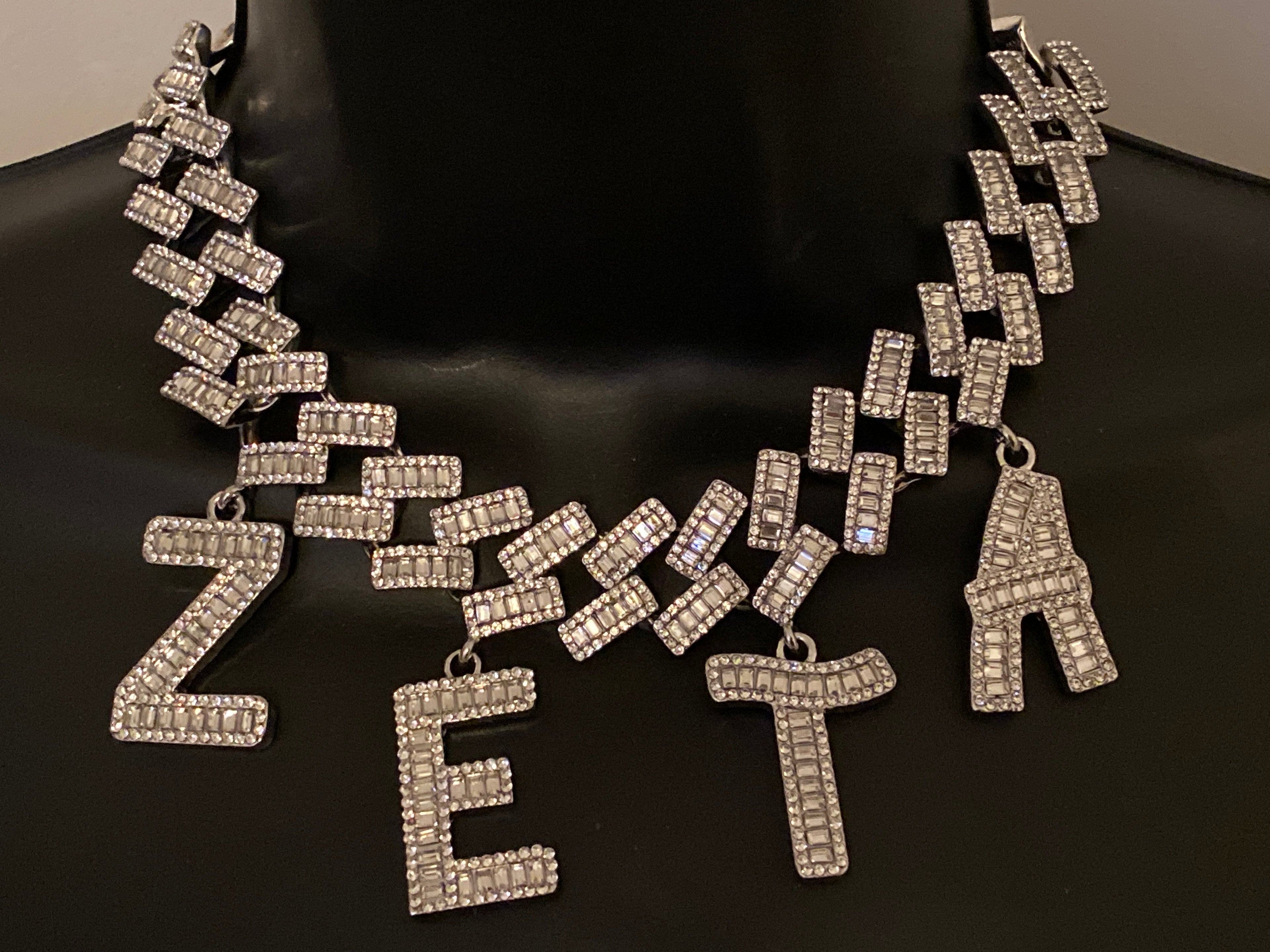 “The Gina” Baguette ZETA choker necklace