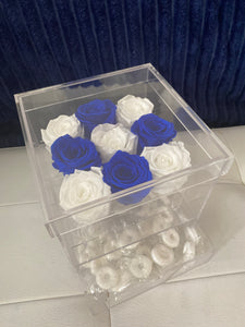 Preserved Roses in acrylic box