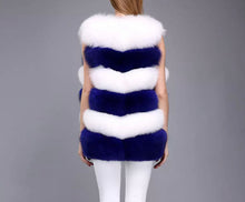 Load image into Gallery viewer, Pre-order Contrast royal blue &amp; white vest