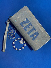 Load image into Gallery viewer, Zeta clutch, bling earrings &amp; bracelet bundle