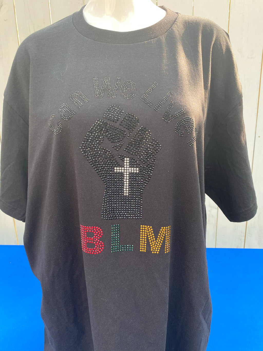 Can We Live? BLM bling shirt