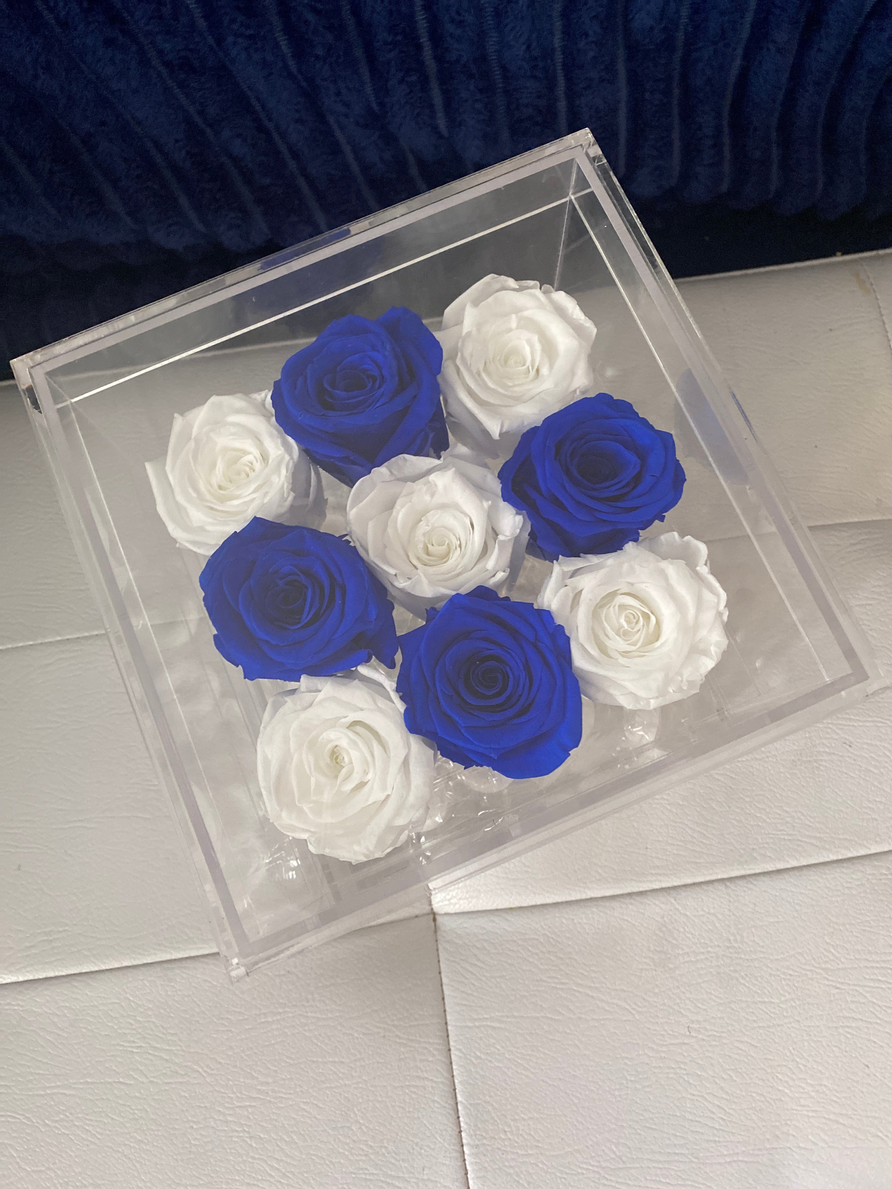 Preserved Roses in acrylic box