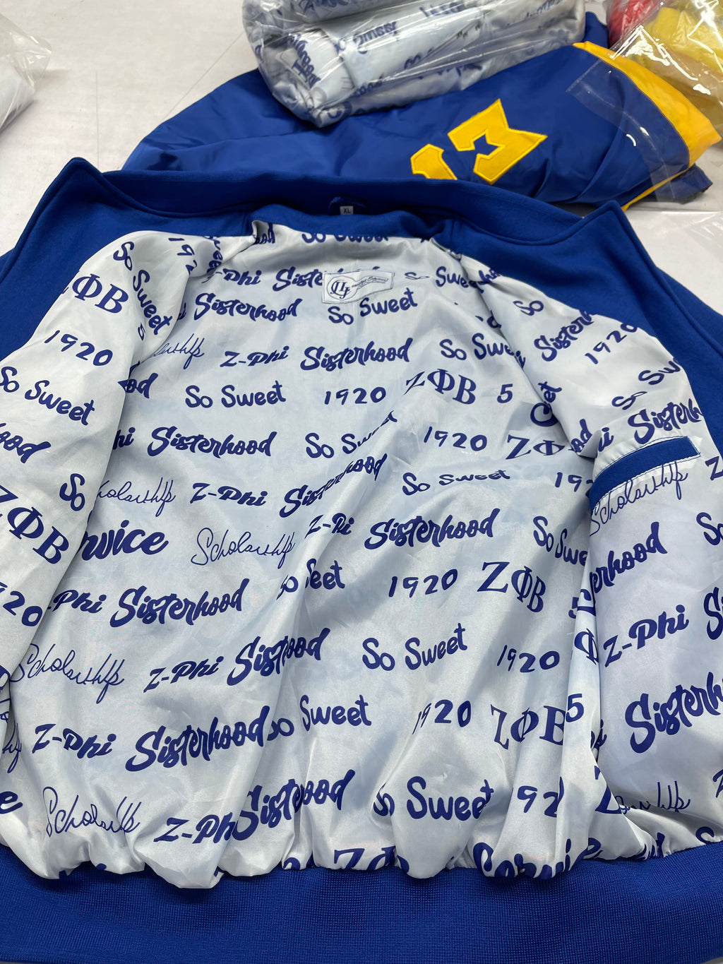 Zeta varsity jackets