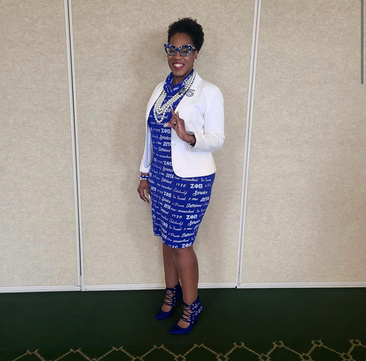 Nationally Approved Zeta word art dress