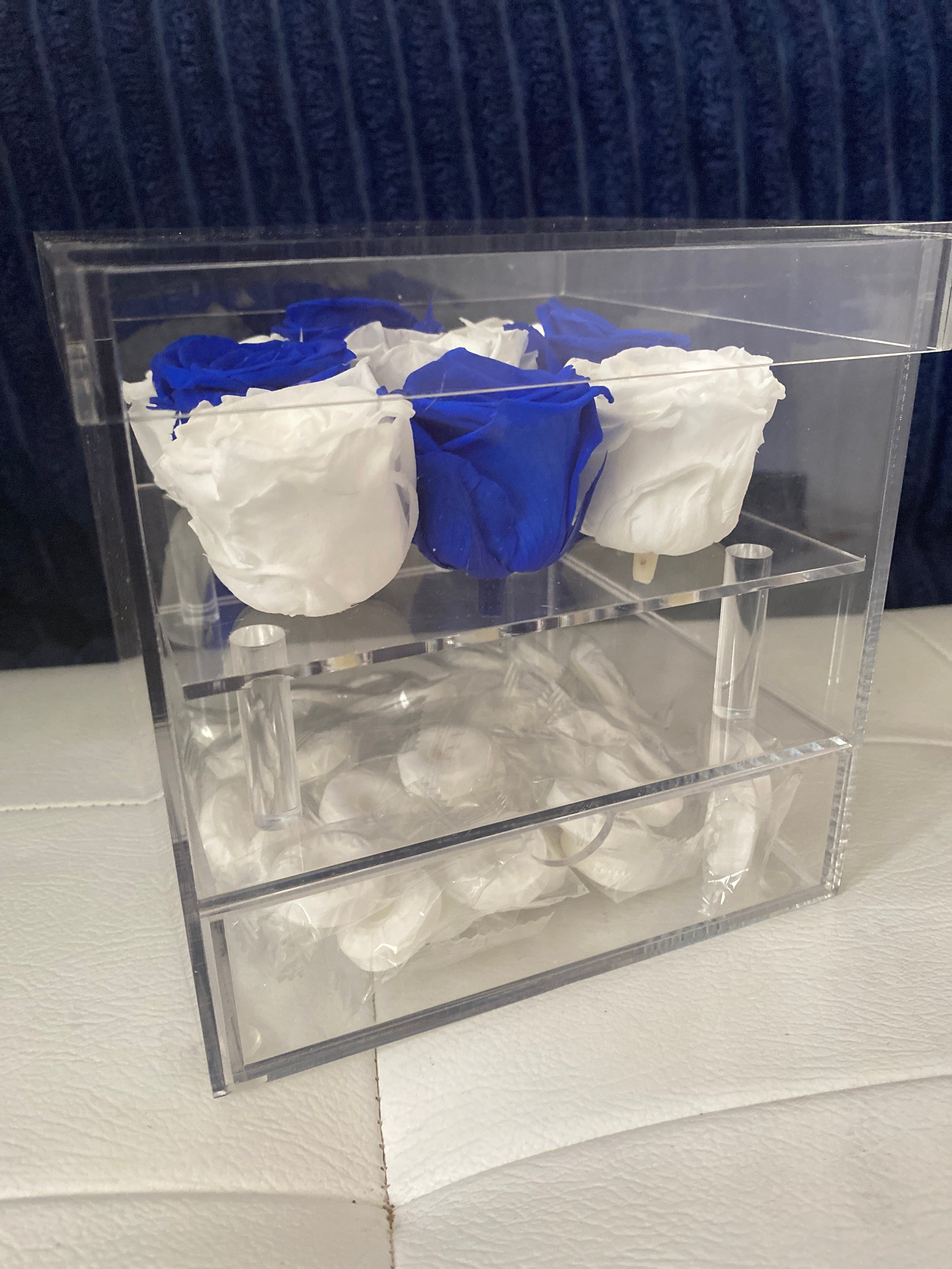 Preserved Roses in acrylic box