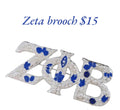 Zeta Phi Beta brooch