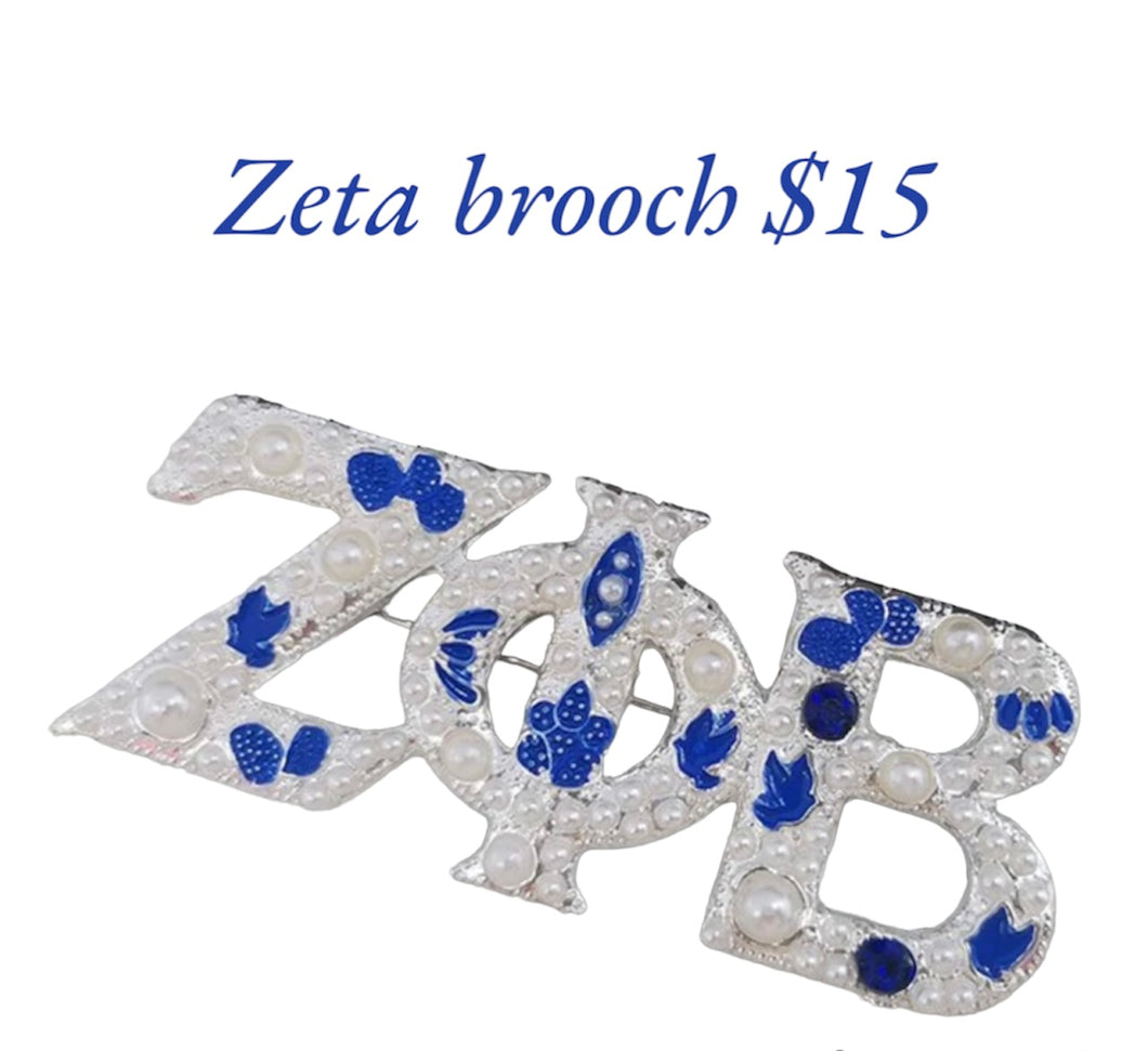 Zeta Phi Beta brooch