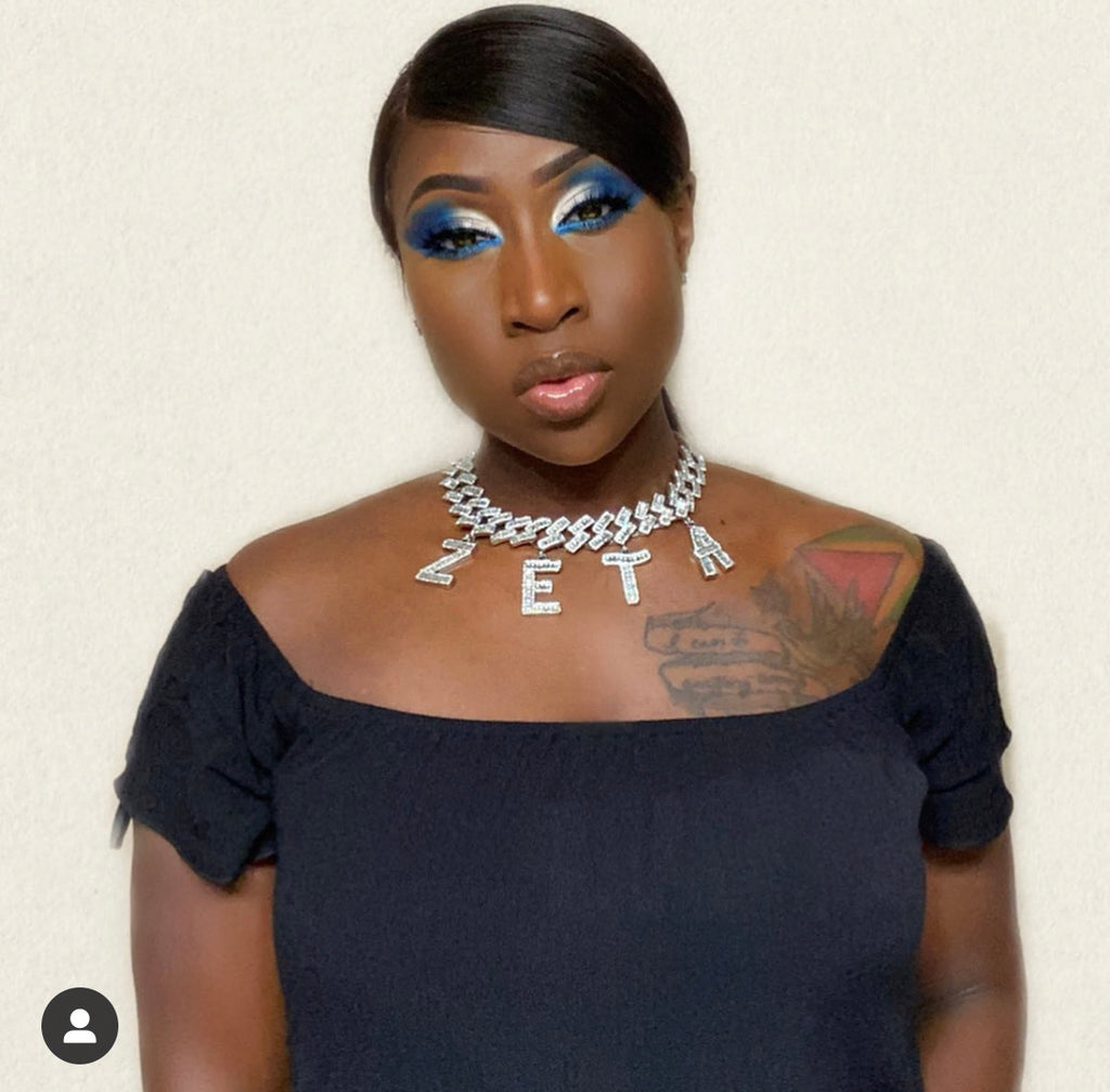 “The Gina” Baguette ZETA choker necklace