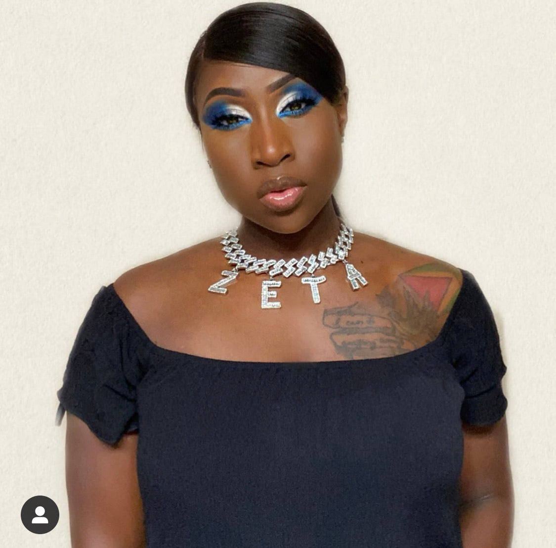 “The Gina” Baguette ZETA choker necklace