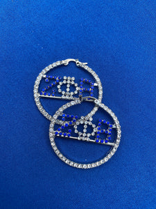 Zeta clutch, bling earrings & bracelet bundle