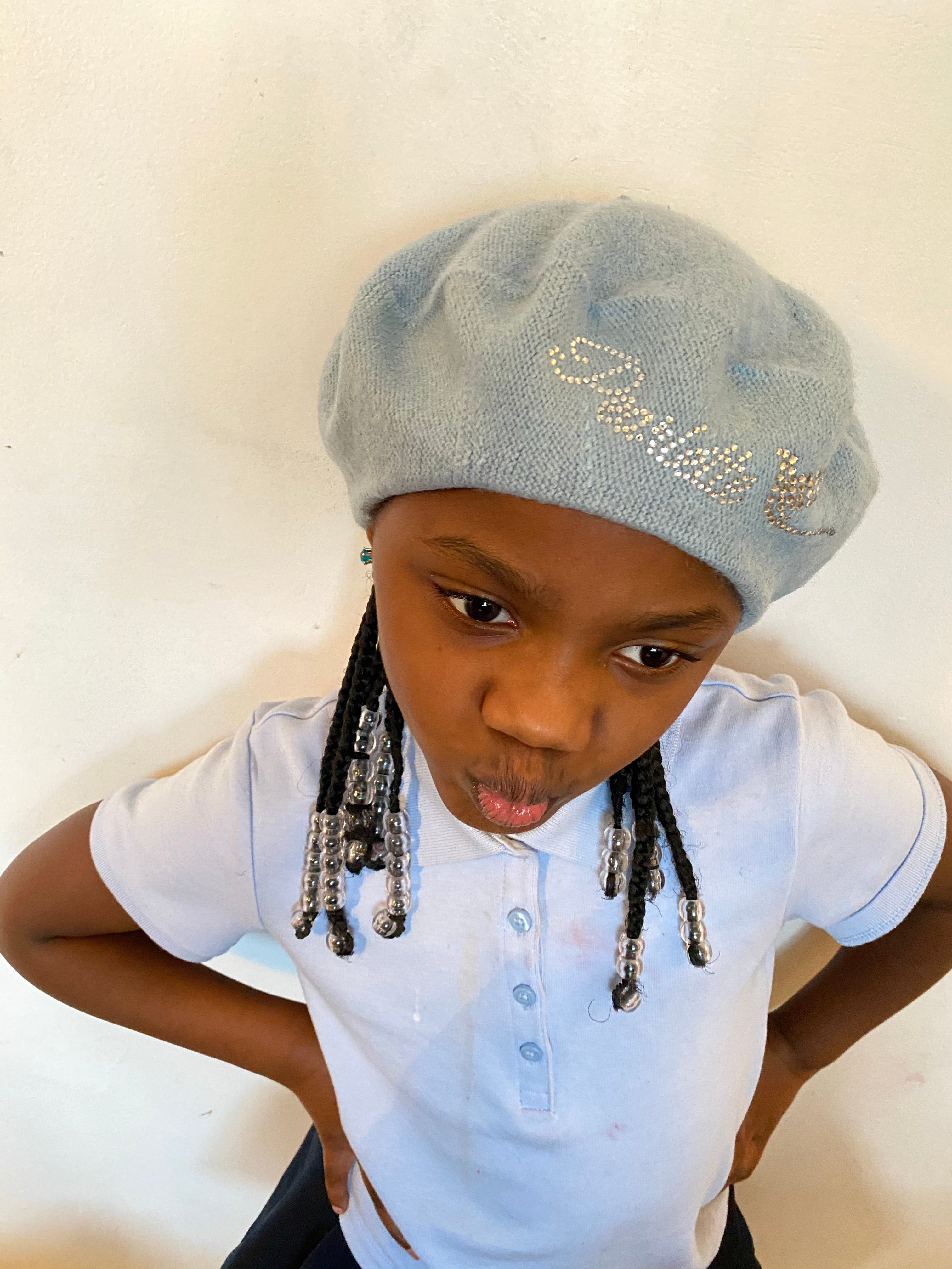 Pearlette  bling beret