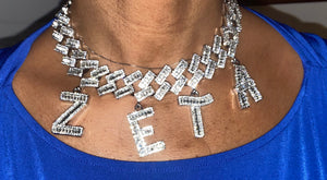 PRE-ORDER Baguette ZETA choker necklace