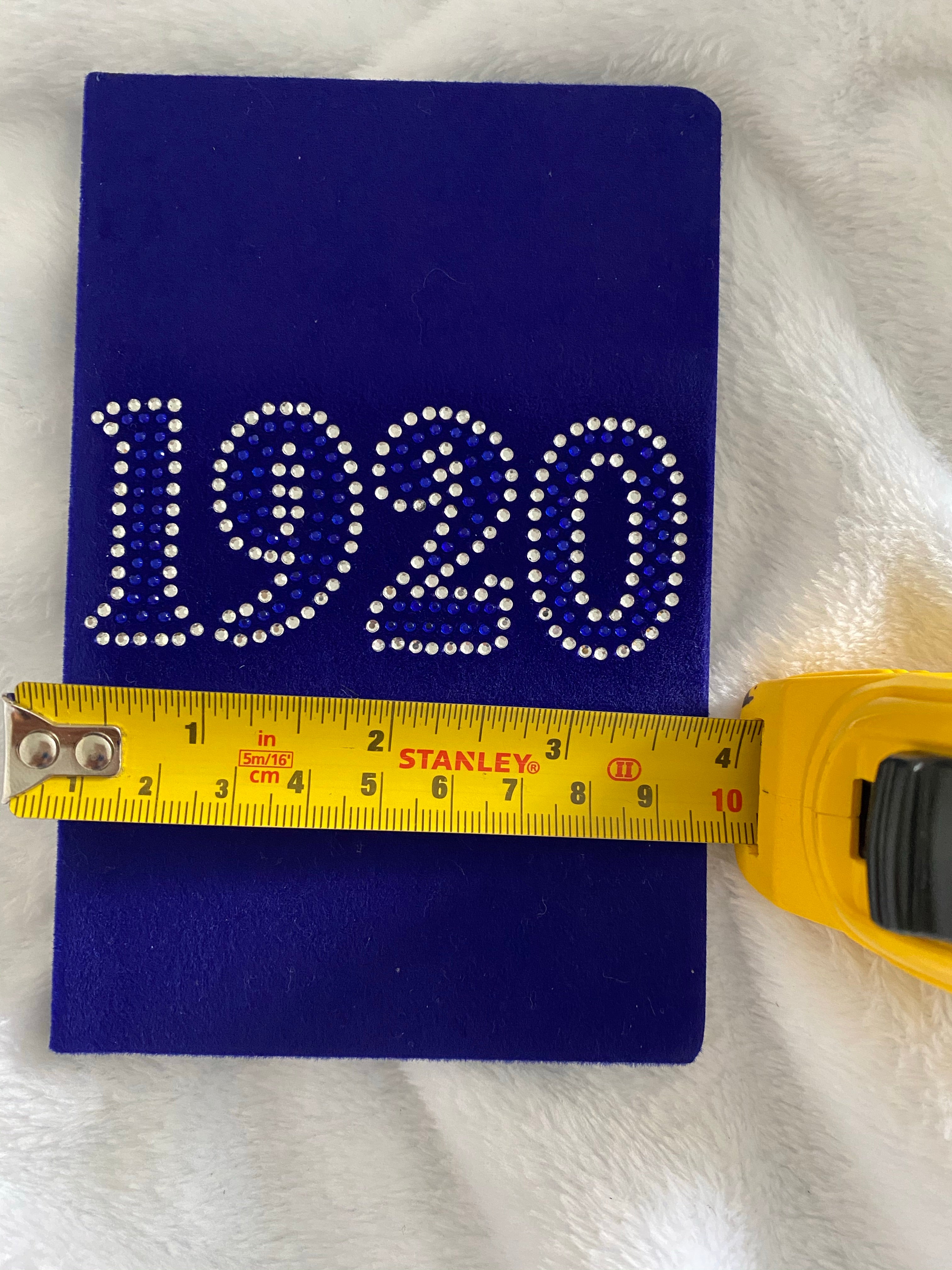 Beautiful velvet bling notebook & ink pen set