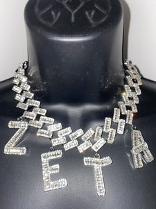 Baguette ZETA choker necklace