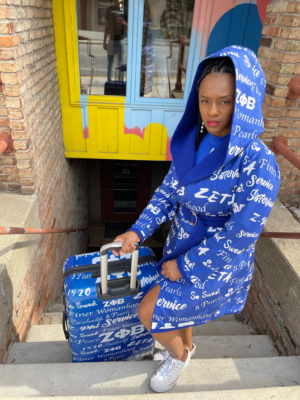 Reversible light weight wool coat with hood