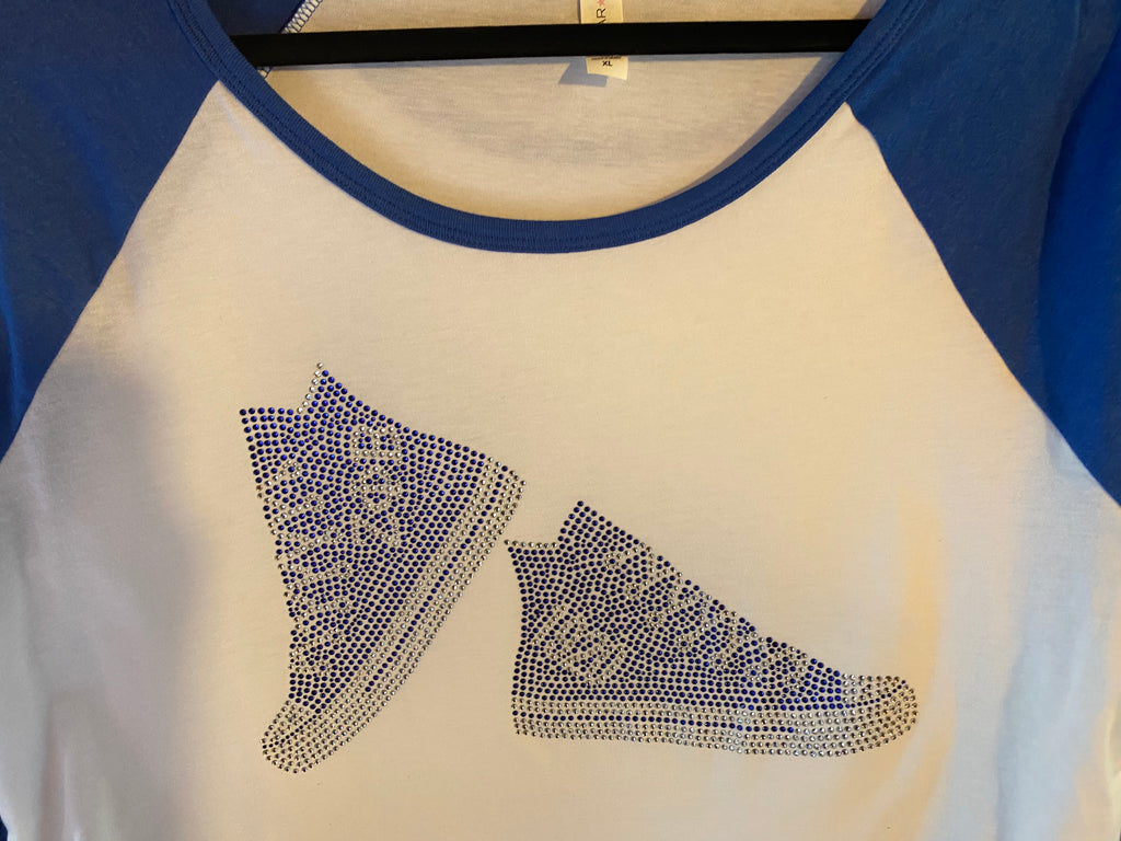 3/4 bling Zeta baseball tshirt