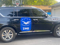 Magnetic vehicle decal (Nationally Approved)