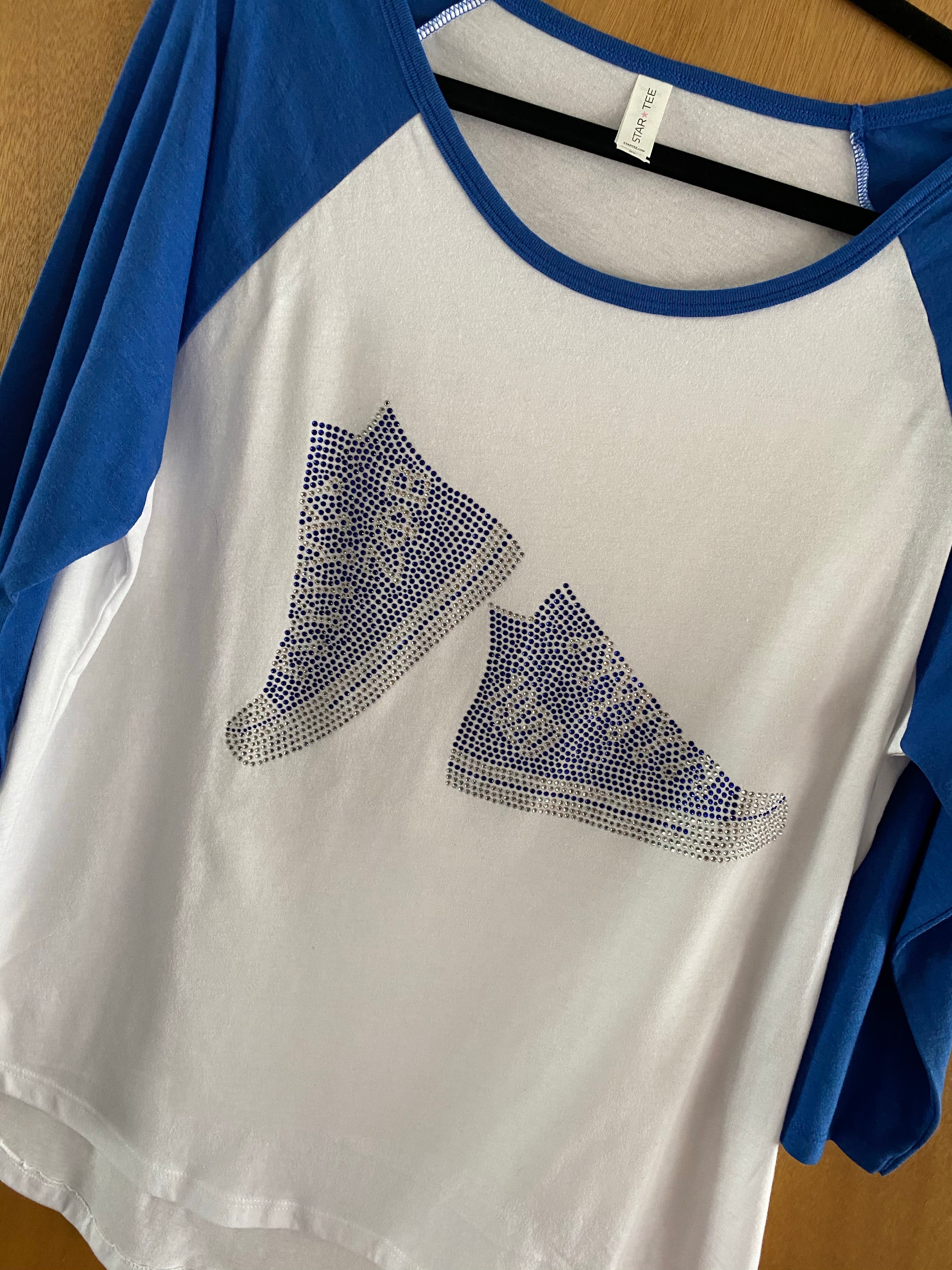 3/4 bling Zeta baseball tshirt