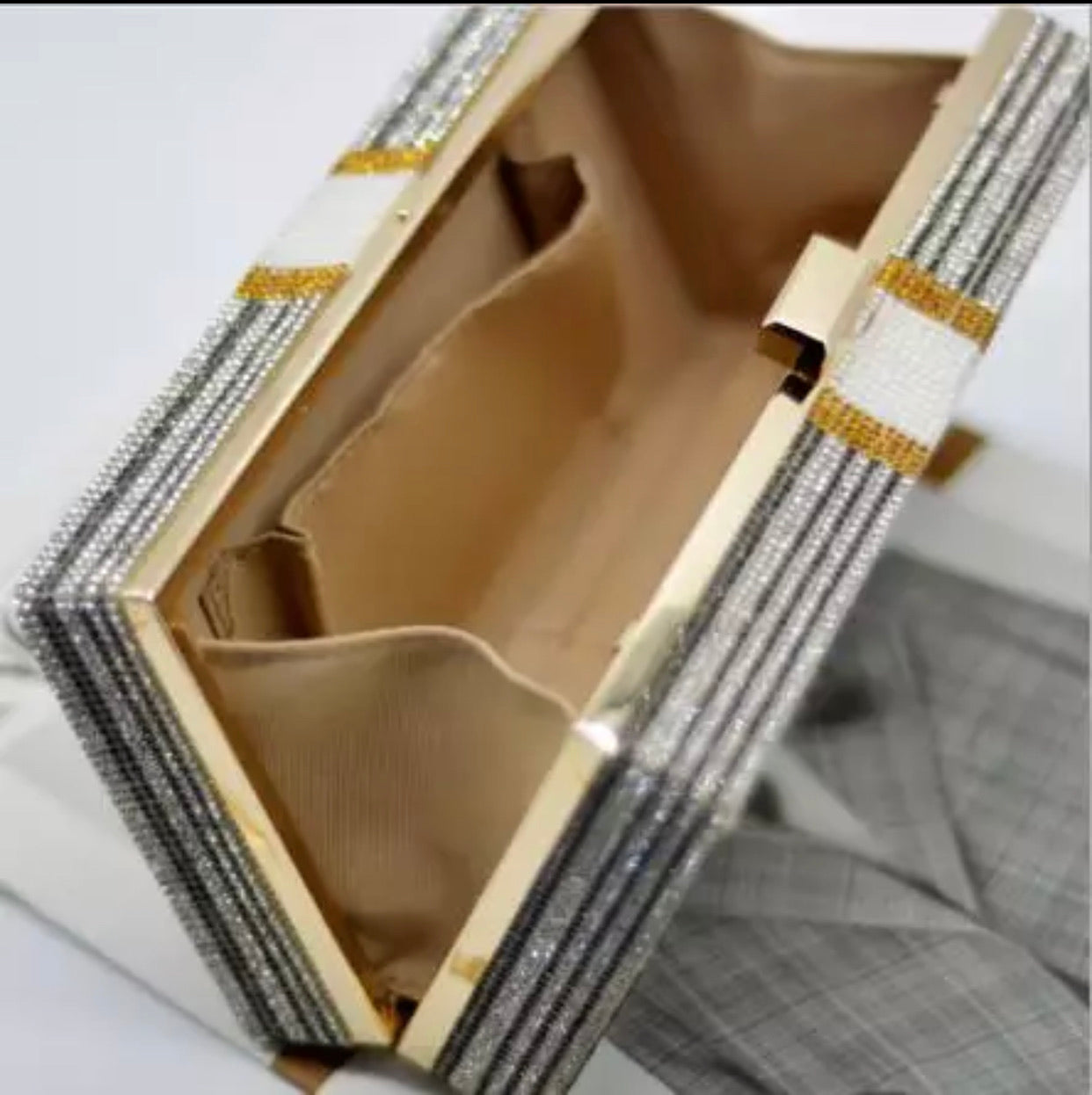 Money bling clutch
