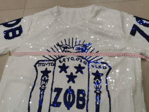 PRE-ORDER Zeta sequin jersey