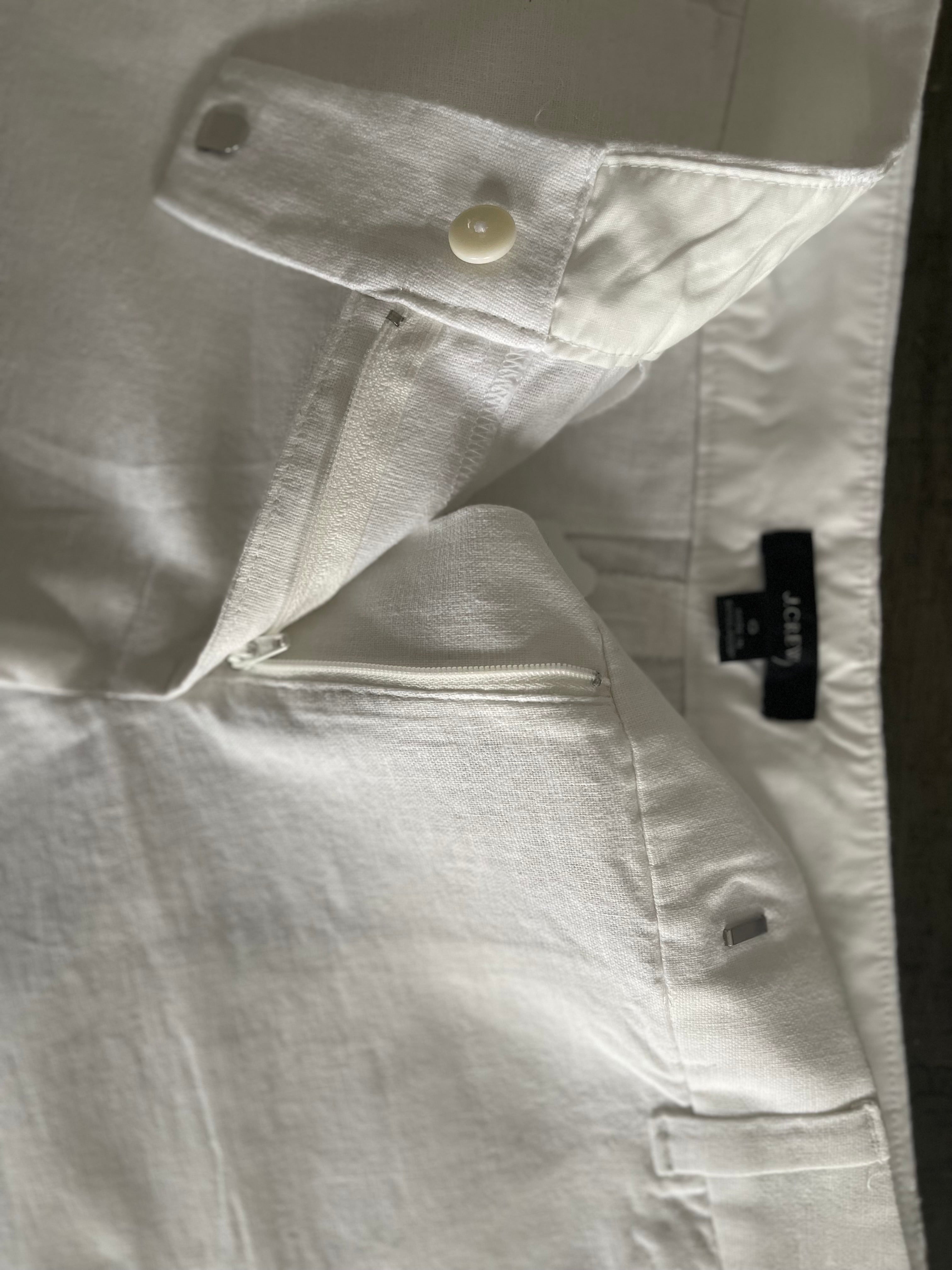 White scallop shorts