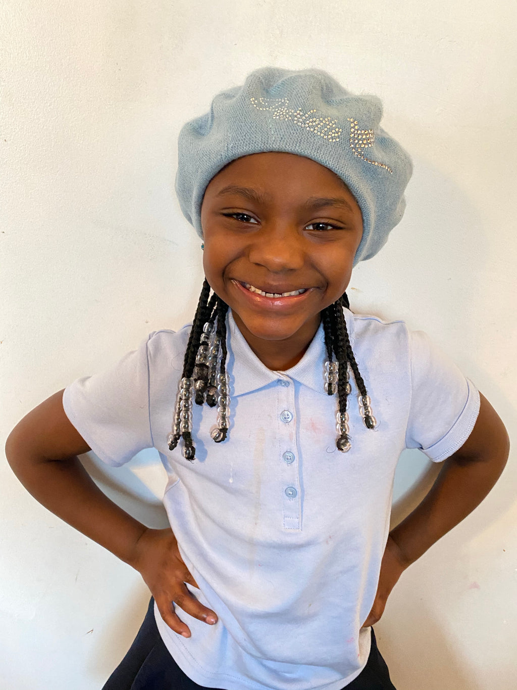 Pearlette  bling beret