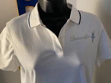 Load image into Gallery viewer, Archonette bling navy/baby blue polo