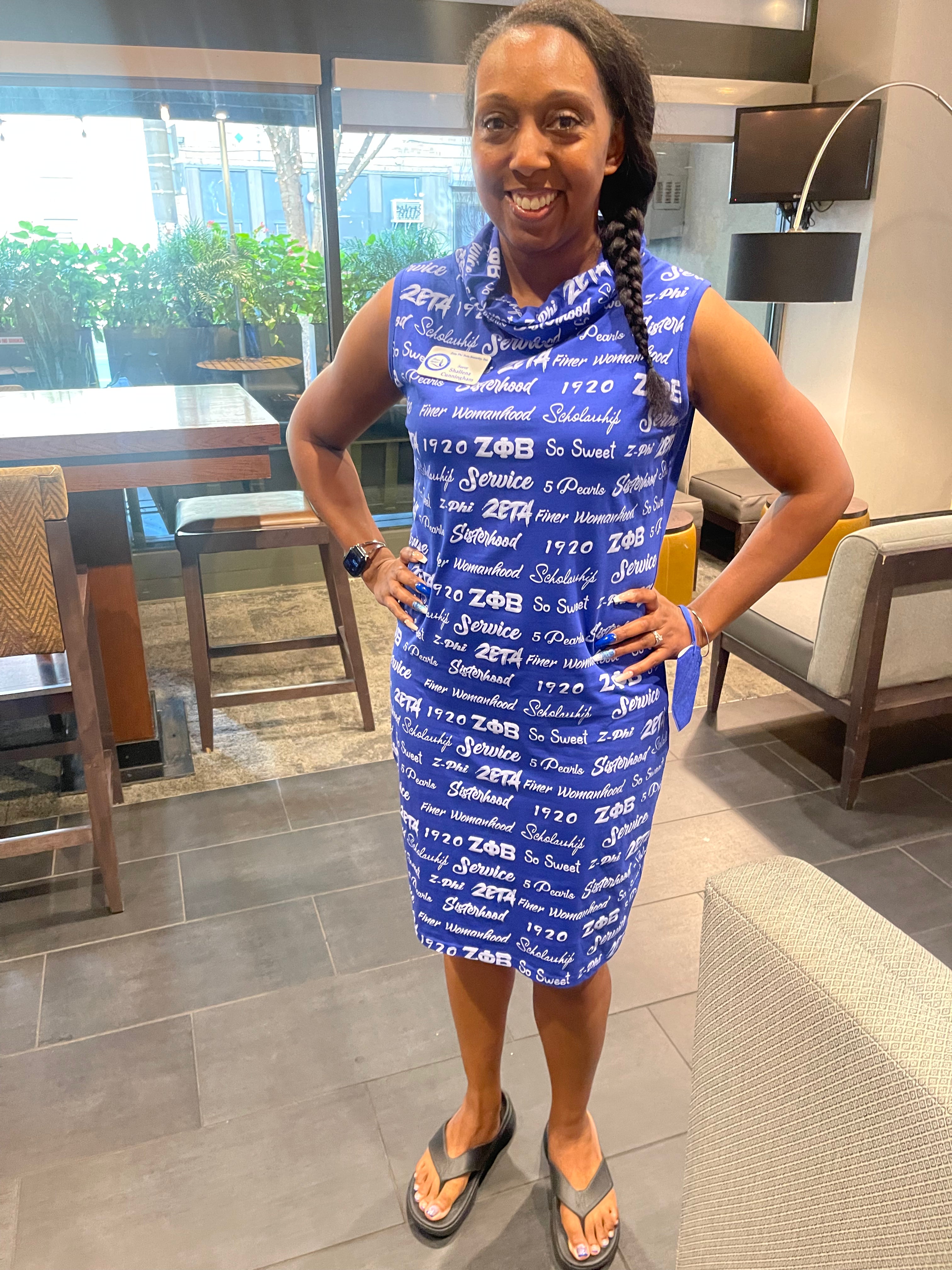 Nationally Approved Zeta word art dress
