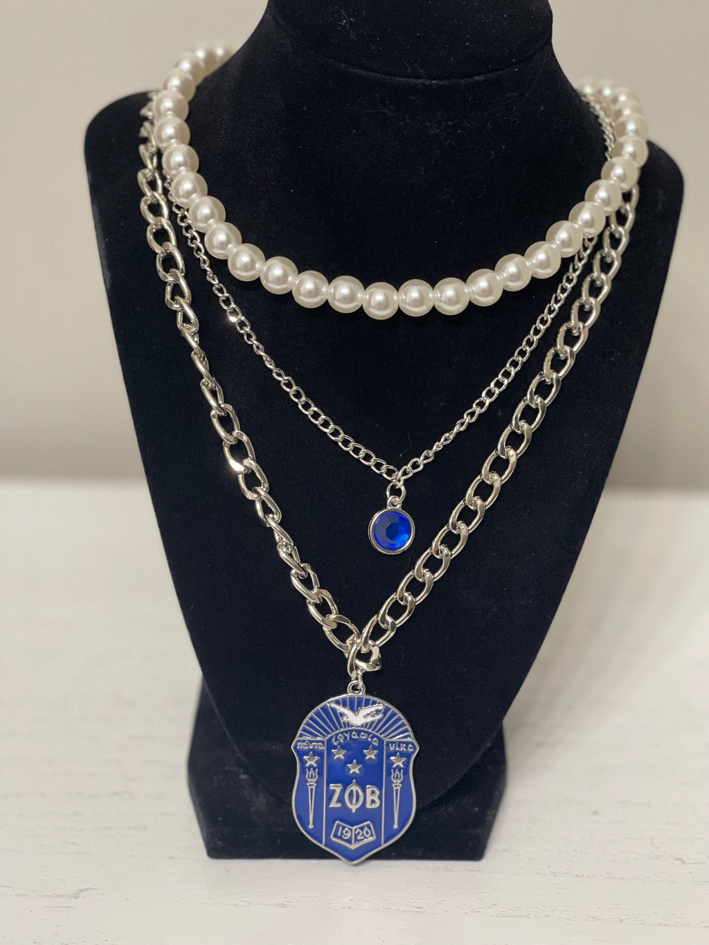 Layer Zeta Shield necklace