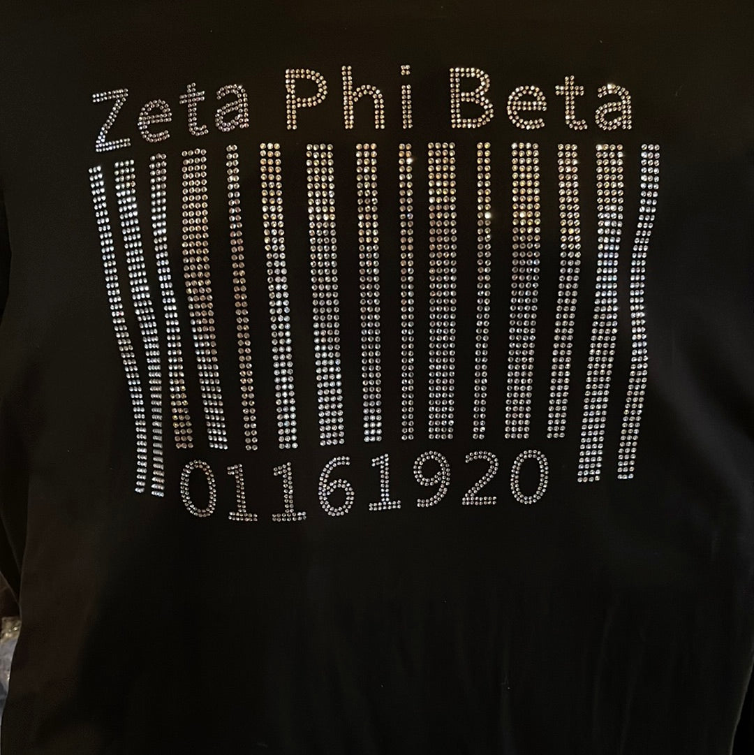 Barcode Founder’s day bling shirt