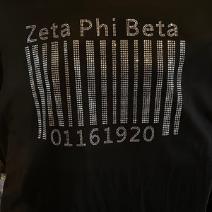 Barcode Founder’s day bling shirt