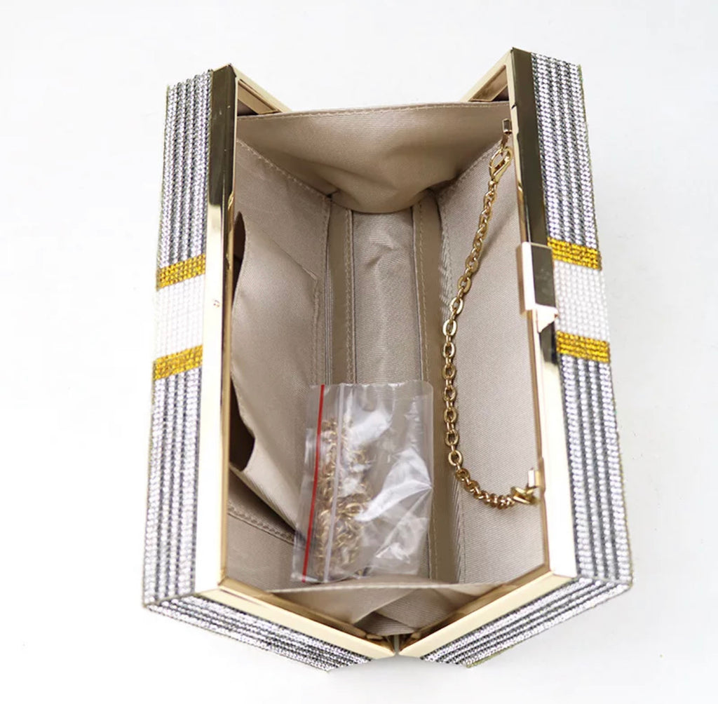 Money bling clutch