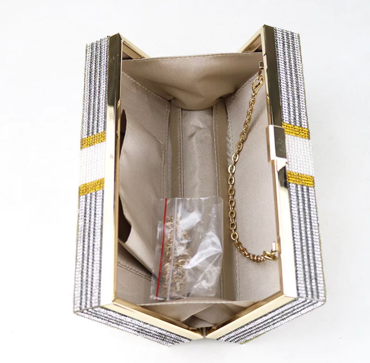 Money bling clutch