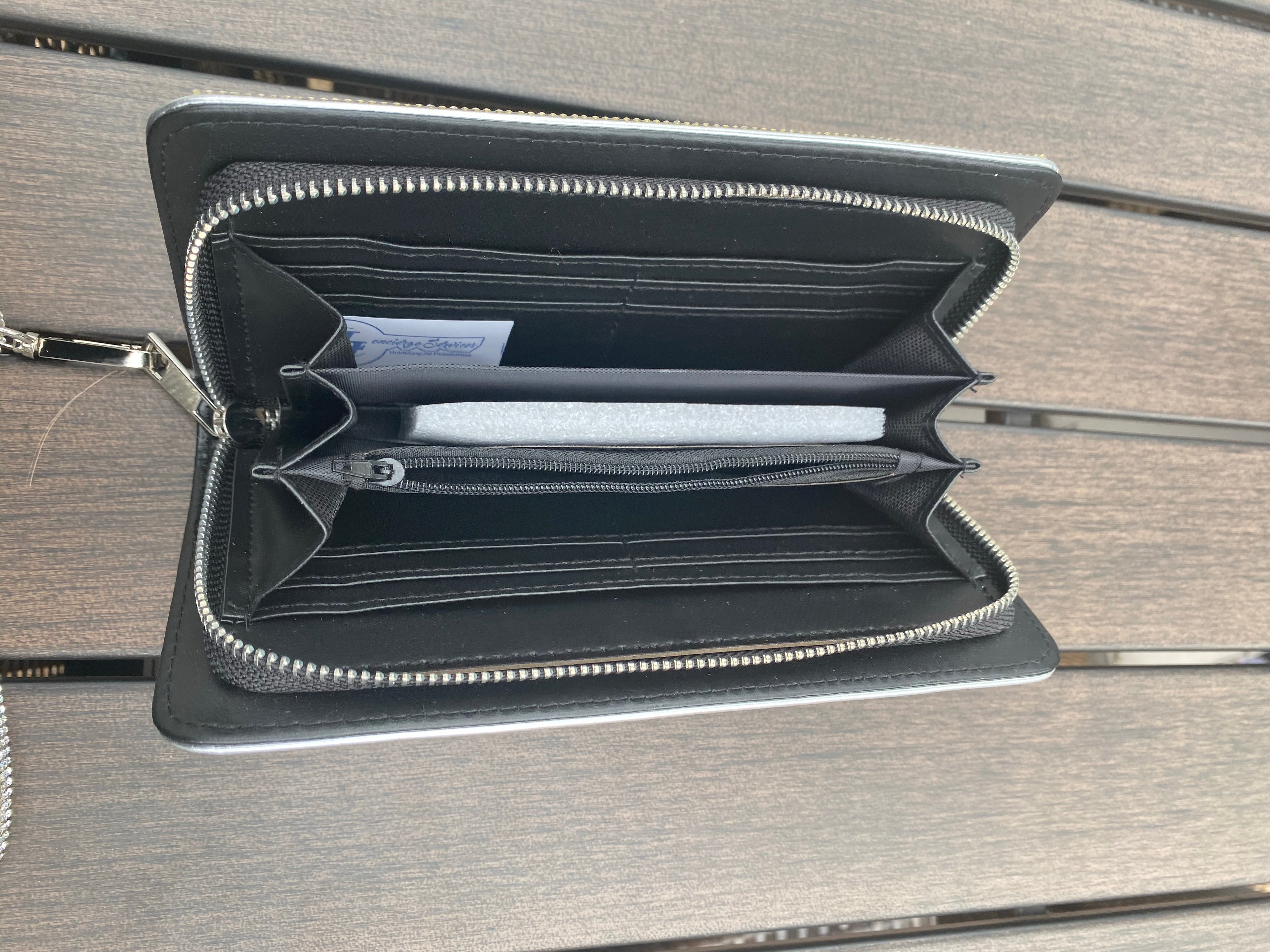 All bling Zeta clutch