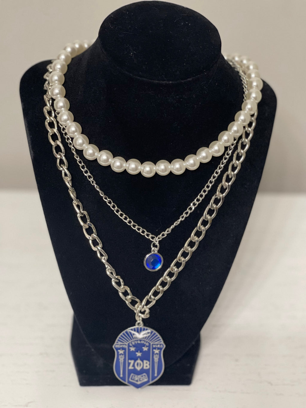 Layer Zeta Shield necklace